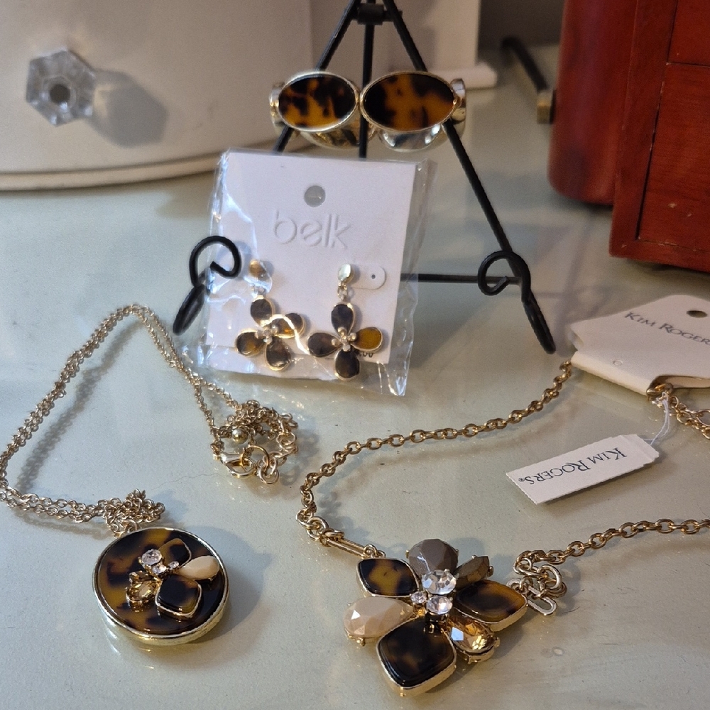Belk Tortoise Shell Jewelry Collection with Gold Accents